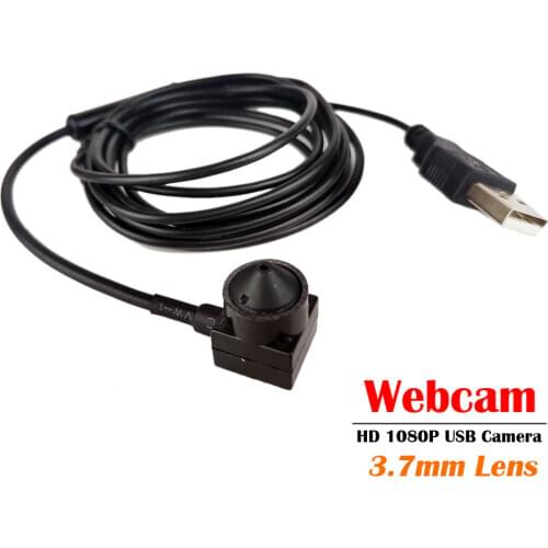 3.7mm Lens 1080P Full HD USB Camera 15x15mm Module MJPEG High Speed Mini CCTV Linux UVC Android Webcam Surveillance Camera