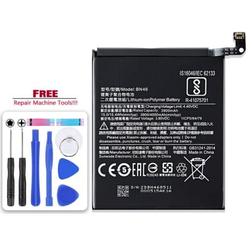 44000mAh Battery BN46 For Xiaomi Redmi 7 Redmi7 Redmi Note 6 Redmi Note6 Note8 Note 8 Mobile Phone Bateria + Free tool