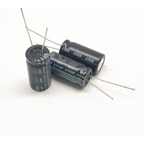 5pcs 2.7V 10F SRP Series High Current Toy Power Supply 2.7V10F DIY Toy Model Power Supply 12.5*25mm