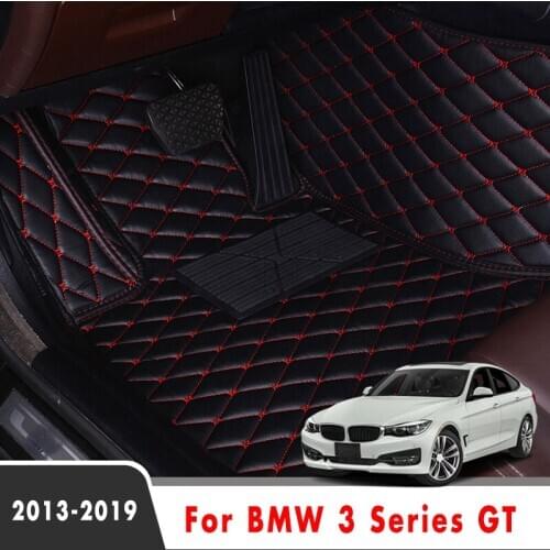 Car Floor Mats For BMW 3 Series GT 2019 2018 2017 2016 2015 2014 2013 Auto Interior Accessories Carpets Waterproof Anti Dirty