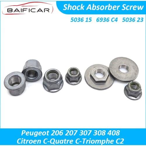Baificar Brand New Genuine Front Rear Shock Absorber Screw For Peugeot 206 207 307 308 408 Citroen C-Quatre C-Triomphe C2
