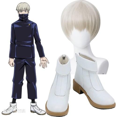 Toge Inumaki Cosplay Jujutsu Kaisen Cosplay boots Short Christmas Wigs Cosplay Anime Wigs Jujutsu Kaisen Toge Inumaki Shoes New