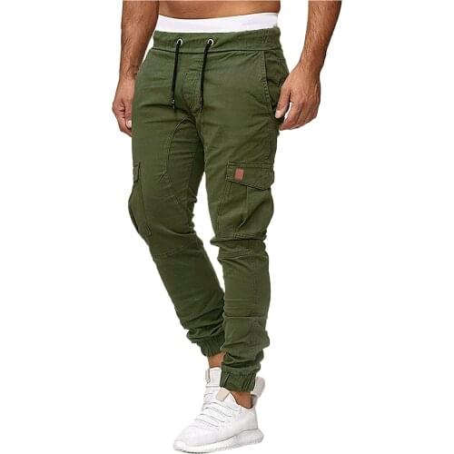 2021 New Hip Hop Joggers Cargo Pants Men Pants Multi-Pocket Man Sweatpants Streetwear Casual Mens Long Cargo Sports Pants
