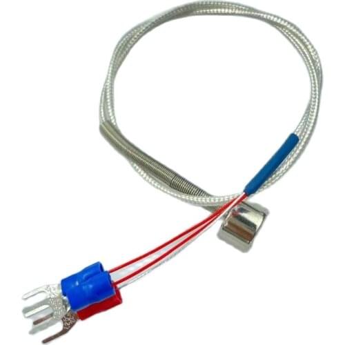 0.5 meters PT100 Temperature Sensor 3 Wires PTFE Coated Probe OD15mm Stong Magnetic 0-100 Centigrade iSentrol