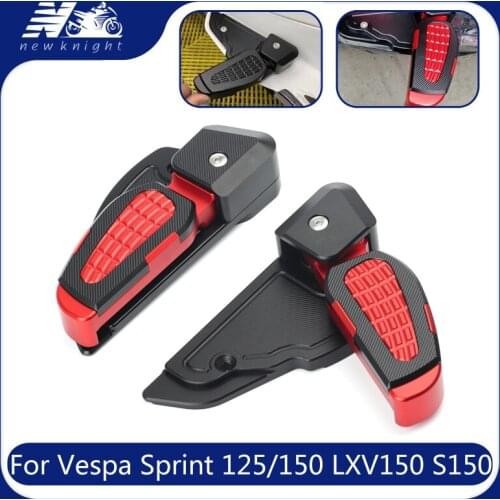 For Piaggio Vespa Sprint 125 150 LXV150 S150 3Vie Scooter Accessories Rear Passenger Footrest Extention Foldable extended Pedal