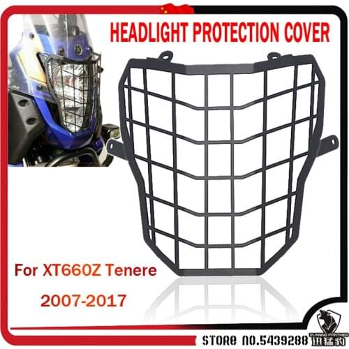 For Yamaha XT 660 Z Tenere XT660Z 2007-2017 2016 2015 2014 2013 Motorcycle Accessories Headlight Protector Grille Guard Cover