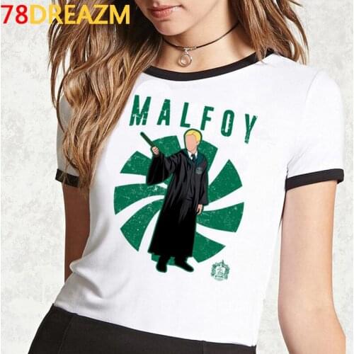 Draco Malfoy tshirt t shirt female tumblr 2021 aesthetic summer top t-shirt harajuku