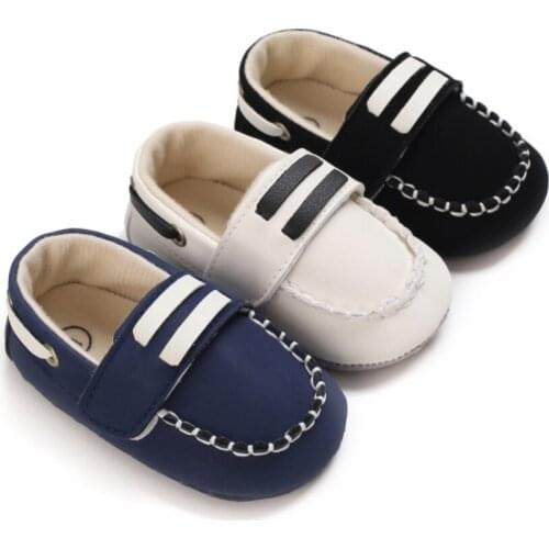 Classic Brand Soft Leather Baby Shoes Moccasins Fashion Infant Boys Girls Slip-on Peas Shoes Casual Newborn First Walkers
