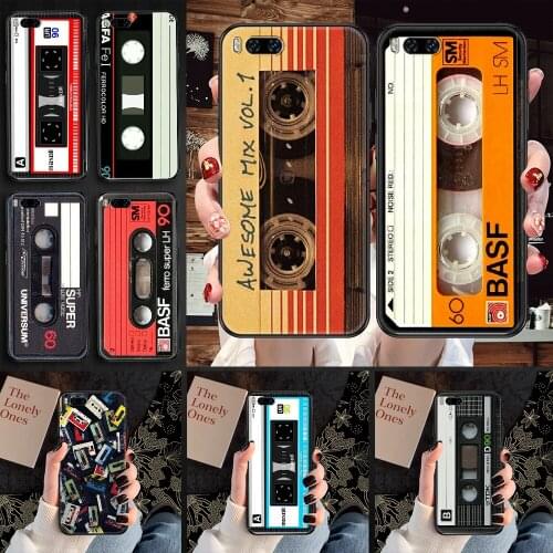 Old cassette Classical Phone case For Xiaomi Mi Max Note 3 A2 A3 8 9 9T 10 Lite Pro Ultra black tpu bumper soft coque 3D Etui