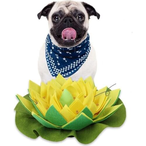 Pet Cat Slow Feeding Mat Dog Snuffle Mat Puzzle Leak Food Training Nosework Activity Blanket Activity Mat for Foraging Skill