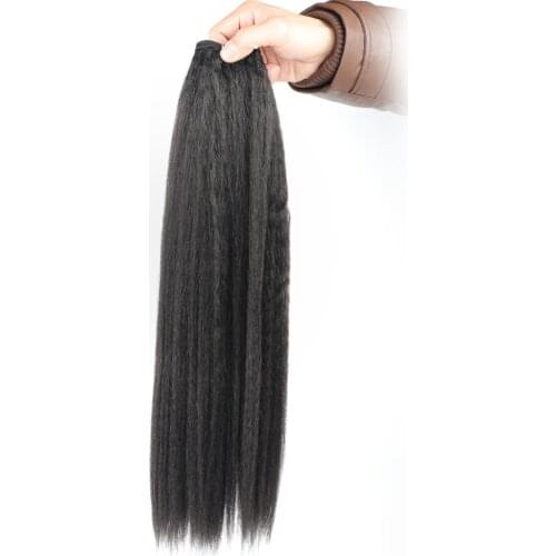 Kinky Straight Synthetic Weave Bundles Hair Blonde 613 Synthetic Bundles Hair Extensions African Hair Weaving Extension