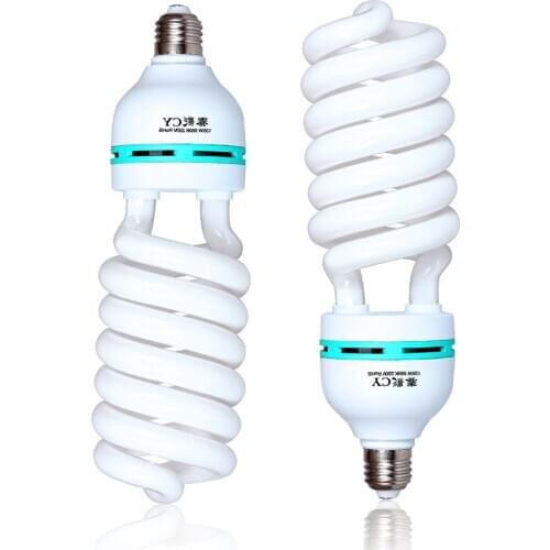 135Watt Photography Full Spectrum Daylight Fluorescent Lighting Bulbs High Bright E27 Base For Photographic Photo Video Studio