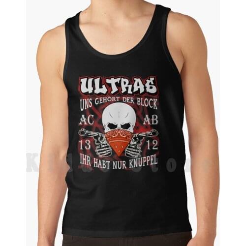Ultras Football Our Block Tank Tops Vest 100% Cotton Ultras Football Soccer Regionalliga Oberliga Kreisliga