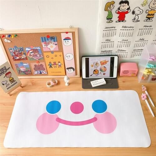 Creative Cute Student Working Placemat Dining Table Mats mouse pad clay non-stick handmade table mat 60*30 cm