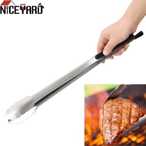 NICEYARD Multifunction Grill Tools Cooking Tools Barbecue Kitchen Tools BBQ Tongs Stainless Steel Salad Food Clip