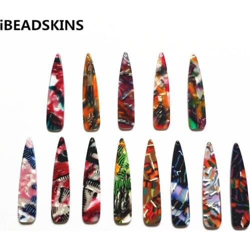 New arrival! 55X12mm 100pcs acetic acid drop-shape charms for earrings accessories,Earring parts Jewelry Findings making