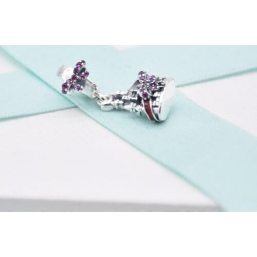 New Winter Cartoon Castle Charm 925 Sterling Silver Pendant Charms Beads Fit Bracelets Necklace DIY Women Christmas Gift Jewelry