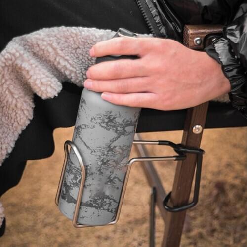 Outdoor Camping Tent Light Pole Multifunctional Water Cup Hook Exquisite Cup Holder Fishing Chair Stainless Steel Hanging Rack