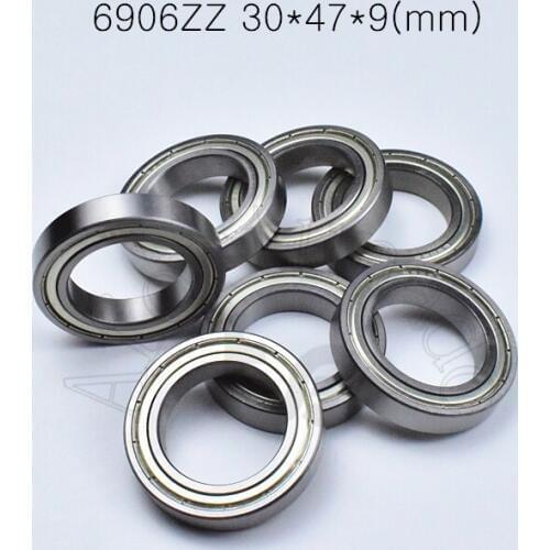 6906ZZ 1PC 30*47*9(mm) bearing Metal sealed bearing Thin wall bearing 6906 6906ZZ chrome steel deep groove bearing