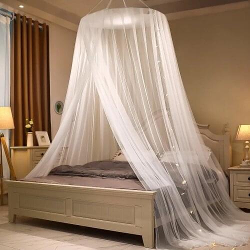 Princess Style Dome Mosquito Net Summer Suspended Mosquito Net Floor Type Household High Density Gauze Large Space Mosquito Net