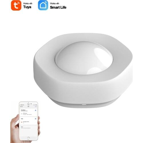 Tuya Smart WiFi PIR Motion Sensor Human Body Sensor Detector Home Alarm System Smart PIR Motion Sensor Tuya Smart Life App