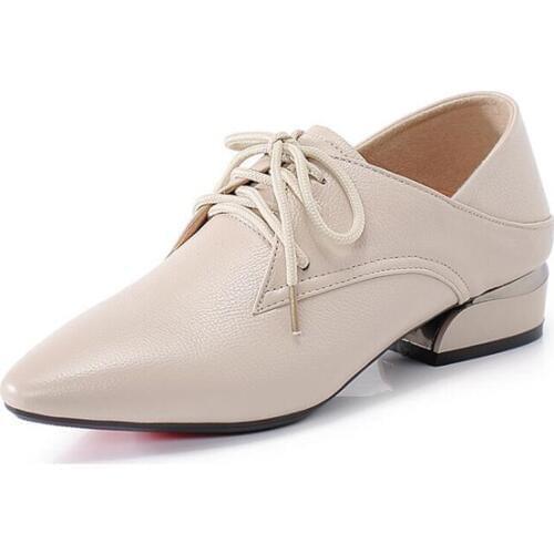 Best Sale Top Soft Cowhide Pointed Leather Shoes Spring New Charm Fashion Elegant Women Shoes Comfort Breathable High Heel Shoes
