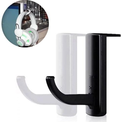 Universal Headset Holder Headphone Earphone Hanger Wall Hook Hook With Tape Sticker Earphone Stand Rack For PC Display Monitor