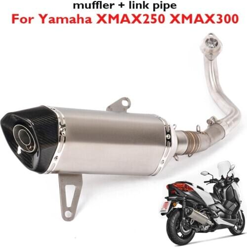 XMAX250 XMAX300 Motorcycle Exhaust System Muffler Escape Silencer Tip Link Tube Header Pipe for Yamaha XMAX300 XMAX250 2017-2019