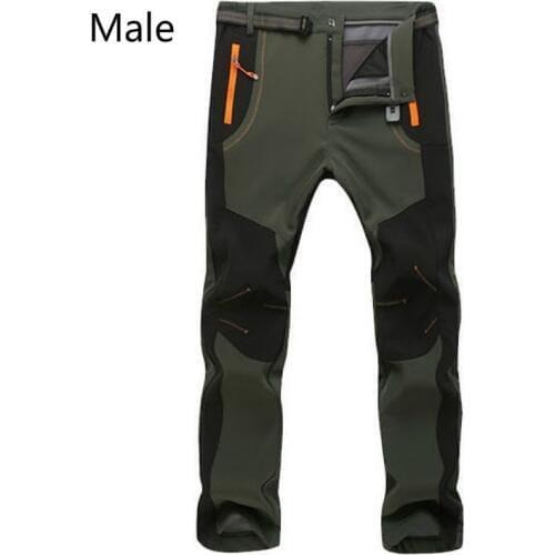 2017 New Winter Men Women ski Pants Outdoor Softshell Trousers Waterproof Windproof Thermal for Camping Ski snow pant S-5XL
