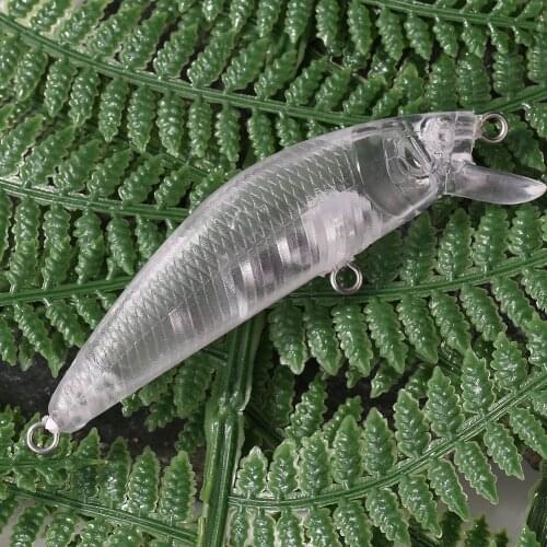 1pc 7g Plastic Blank Hard Lures Unpainted DIY Fake Artificial Fishing DIY Baits Unpainted Fishing Tackle