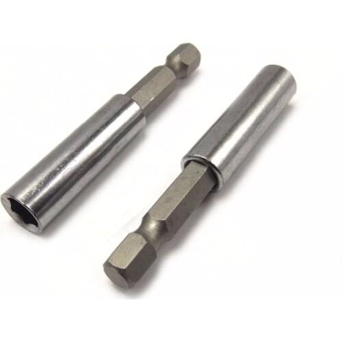 HOEN 10 Pcs/set Stainless steel 1/4 inch Hex Shank Magnetic Extension Socket Drill Bit Holder Power Tools brand new