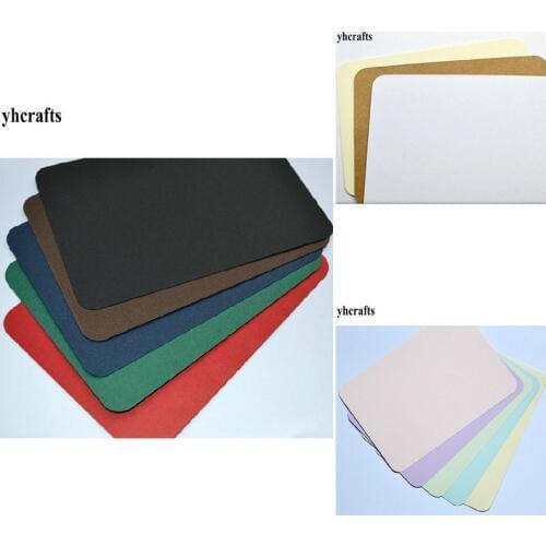 100PCS/LOT.13 color choose,15.5x10.8cm Round corner paper blank cards Post cards Drawing toys Kindergarten arts and crafts