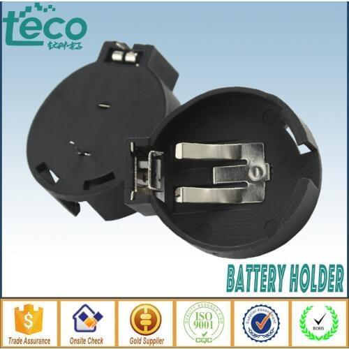5PCS CR2450 Battery Button Cell Holder Socket Case Black Rohs (TBH-CR2450-01)