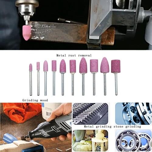 1/8" Shank Abrasive Mounted Stone Grinding Wheel Head Rotary Tool Kit 20pcs/Set