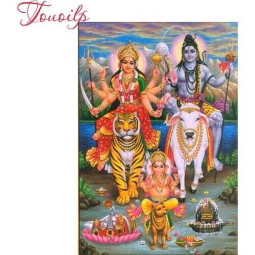 Diy,Diamond Embroidery,Shiva Parvati Ganesha,5D,Diamond Painting,Cross Stitch,3D,Diamond Mosaic,Decoration,Christmas,gifts