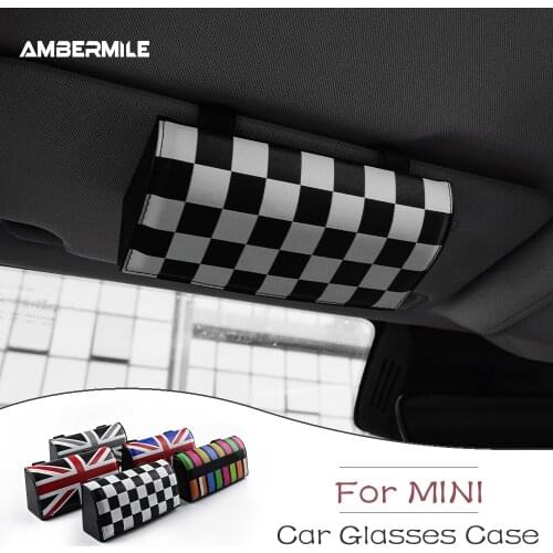 Car Glasses Box Storage Holder Sunglasses Case for Mini Cooper F54 F55 F56 F57 F60 R53 R52 R55 R56 R57 R59 R60 R61 Accessories