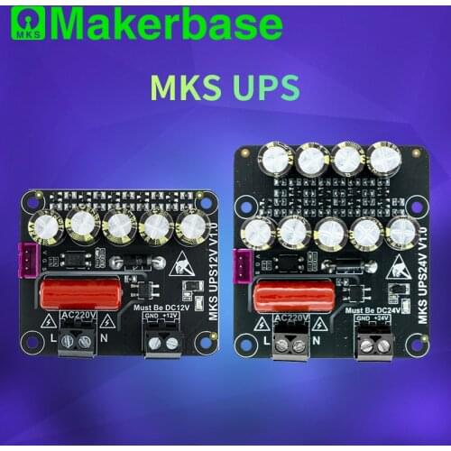 Makerbase MKS UPS 12v 24v module 3D Printer parts power outage detection and lift Z axis when power off to protect the model