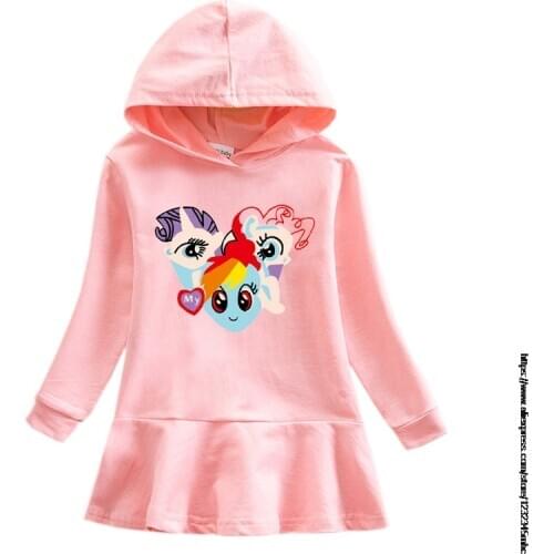 Kids Autumn Dresses for My Little Baby girl pony Princess Dress Girls Long Sleeve Party Vestidos Baby Girl Children Clothing