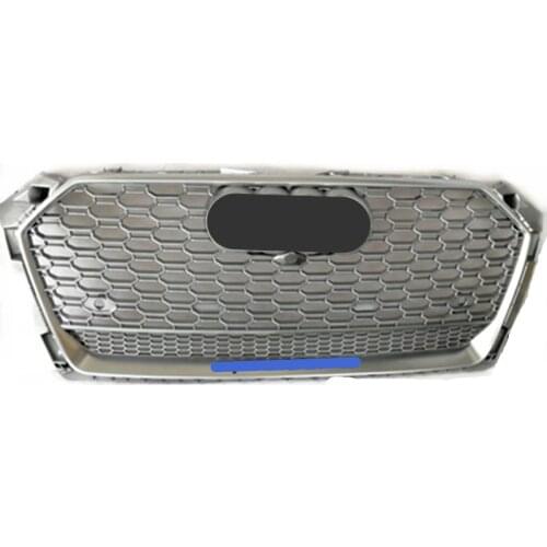 For RS5 Style Front Sport Hex Mesh Honeycomb Hood Grill Silcer for Audi A5/S5 B9 2017-2019 car accessories