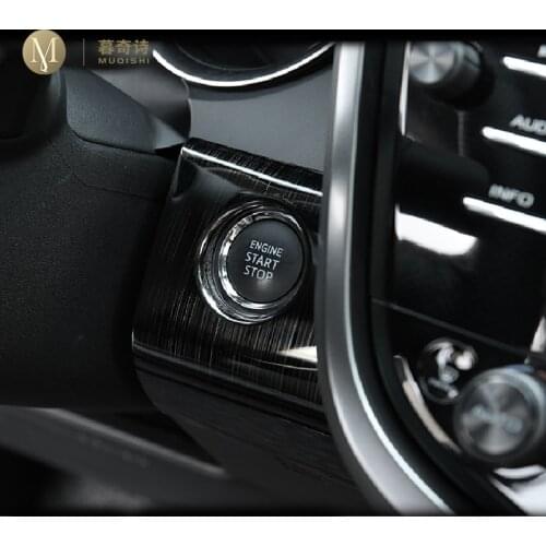 For Toyota Camry 2018 2019 2020 One-click start button decorative panel Car interior Refit Ignition switch button Sequin Frame