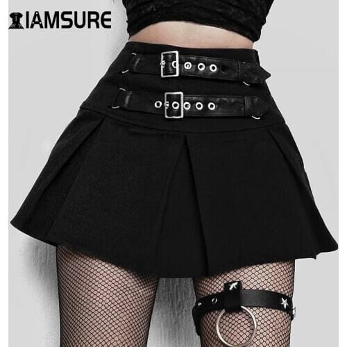 IAMSURE Women's Leather Skirts