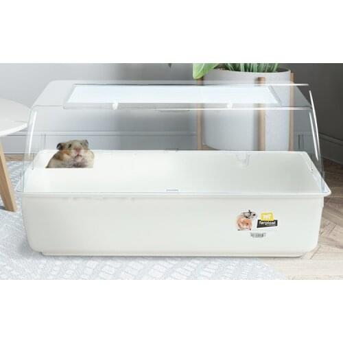 Hamster Cage Oversized Villa Acrylic Transparent Base Cage Djungarian Hamster Hedgehog Feeding Box hamster cage large house