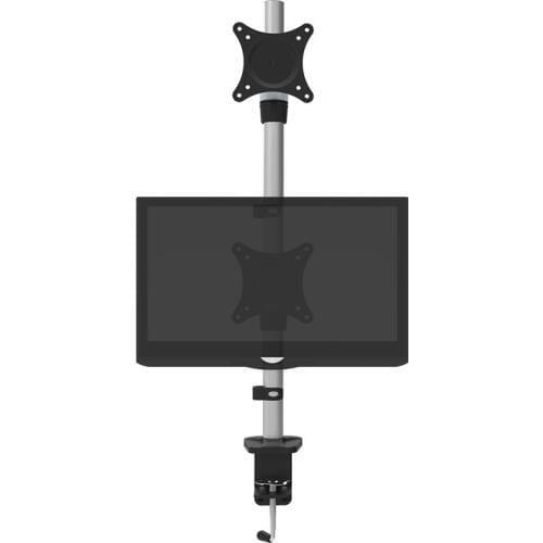 Dual screen display bracket upper and lower double screen bracket,Rack Holder Table Clamping Mount Bracket
