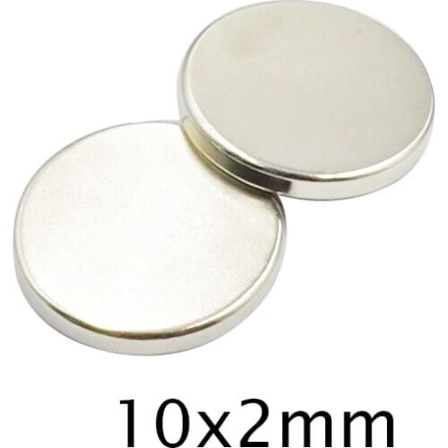 20/30/50pcs 10x2 mm Round Powerful Magnet Fridge Bulk Sheet Neodymium Disc Magnet 10x2mm Permanent NdFeB Strong Magnets