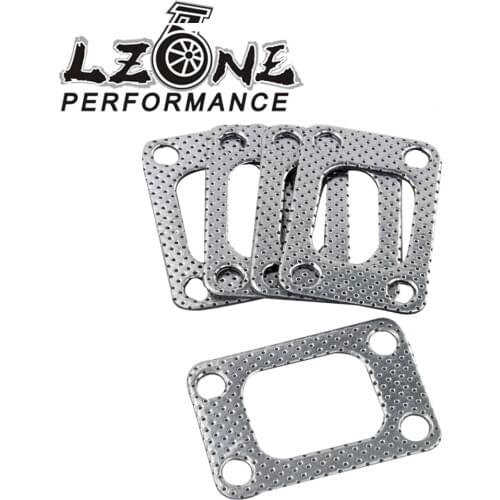 LZONE - UNIVERSAL Aluminum T2 T25 T28 TURBO TO MANIFOLD GASKET 4 BOLT FOR NISSAN SKYLINE 200SX PULSAR JR4955
