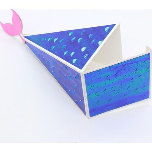 YPP CRAFT Mermaid Fishtail Box Metal Cutting Dies Stencils for Scrapbooking/photo album Decorative Embossing Paper Cards