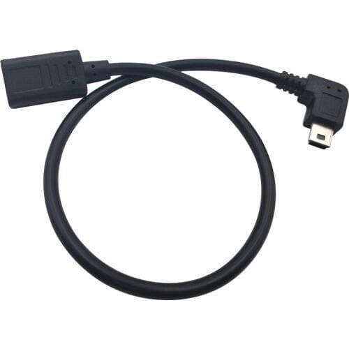 Mini Right Angle 90 Degree To USB 3.1 Type-c Female Data Charging Connection MiniUSB 5P Android Mobile Phone Tablet Power Cable