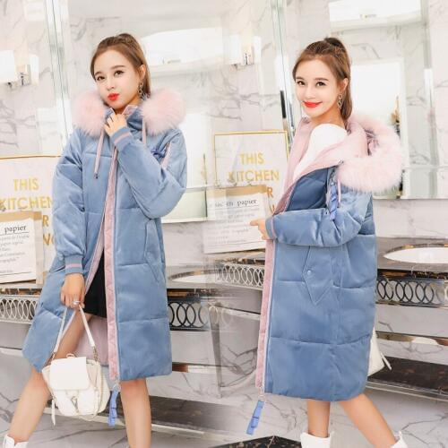 2019 Winter New Down Womens Velvet Bread Korean Version Of The Big Code Leisure Thickening Cotton