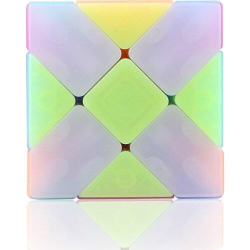 New Qiyi Fisher Cube Jelly Stickerless Puzzle 3x3 Strange-shape Magic Cube Cubo Magico Learning Educational Toys For Children