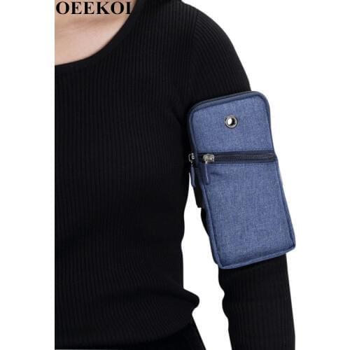 OEEKOI Universal Outdoor Sports Armband Phone Bag for Doogee Y8 Plus/Y7 Plus/BL5500 Lite/N10/S40/Y8C/Y8/Y7/X80/X55/X60L/BL7000